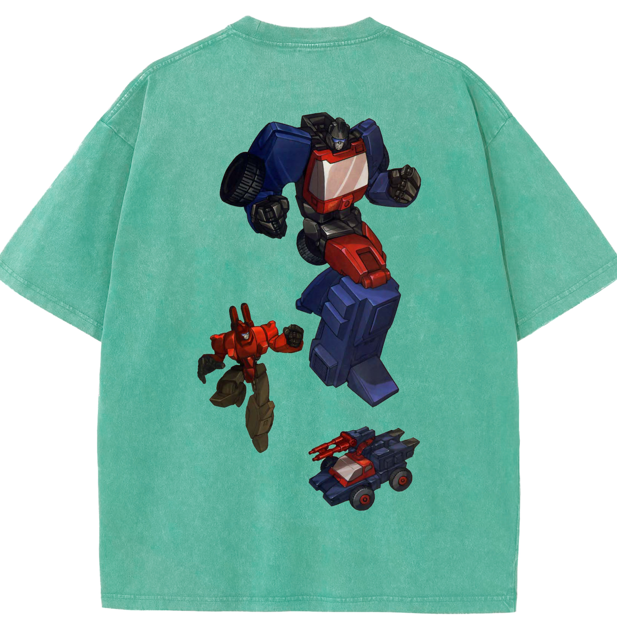 （画像用）  綿100% ヴィンテージ風 半袖Tシャツ（背面プリント）